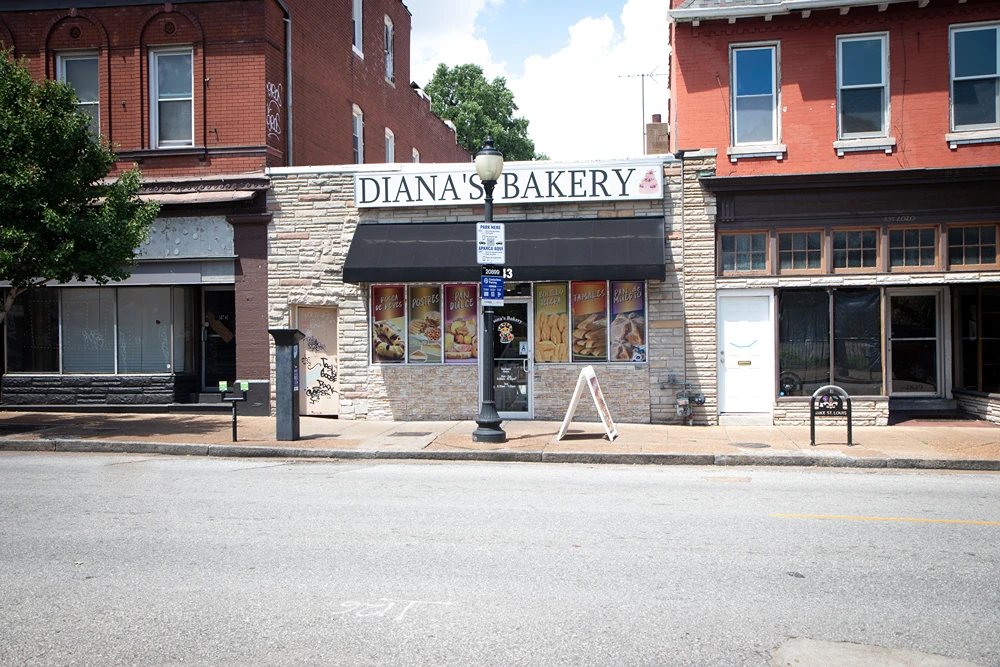 Exterior of Diana’s Bakery STL on Cherokee Street in St. Louis, Missouri