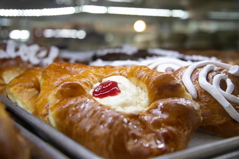 Traditional Mexican sweet bread with cream filling at Diana’s Bakery STL in St. Louis